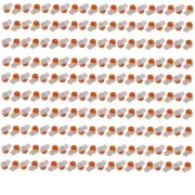 400 Pcs Plastic K1 2 Ports Gel Splice UY Wire Connector Clear Orange