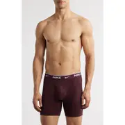 Nike Dri-FIT Essential Assorted 3-Pack Stretch Cotton Boxer Briefs in Uni Blue/Blue Void/Burgundy at Nordstrom, Size Medium