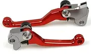 Handlebar Kits Accessories for KT-MS 250EXC 250EXC-F 350EXC-F 450EXC (SIX Days) 2014-2016 2015 250 350 450 EXC F CNC Pivot Brake Clutch Levers Dirt Bike (Color : Red)