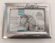 Target Home Silver Tone The Love Of A Family Is Everlasting 4"x6" Photo Frame