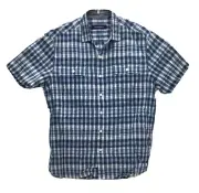 Tommy Bahama T316509 Men's The Ikats Meow S/S Camp Shirt in Ocean Deep , M