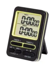 Taylor 5880 Dual Event Digital Timer w/Clock Black