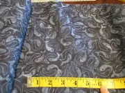 New Batik Cotton Fabric Dark & Navy Blue Fish 1 Yard