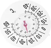 ANDRESLAD Home Indoor Thermometer Suction Cup Analog Weather Thermometer for Patio/outdoor for Window