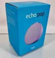 BRAND NEW AMAZON Echo Pop Compact Smart Speaker with Alexa Lavender Bloom