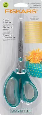 Fiskars Lia Griffith Fringe Scissors 6 inch, Stainless Steel, Contoured