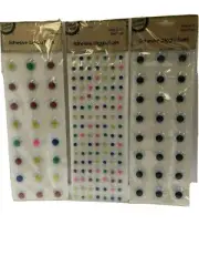 Wiggly eyes self adhesive googly lare coloured black white 20&10mm New craft eye