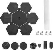 Mellisso Solar Fountain Pump Solar Powered Bird Bath Fountain Pump Solar Panel Kit Water Pump Outdoor Watering Submersible Pump