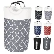 Large Laundry Basket Laundry Hamper Bag Washing Bin Clothes Bag 82L Grey