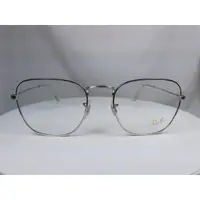 在飛比找蝦皮購物優惠-『逢甲眼鏡』Ray Ban雷朋 光學鏡框 全新正品 銀色復古
