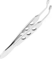 Stainless Steel Eyelid Forceps Gland Expressor Tweezers Precision Massage Tool for Mgd Relief Comfortable Non Slip Grip Durable Stainless Steel Design