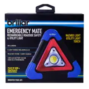 Brillar Emergency Mate 18.8cm Rechargeable Roadside/Utility Light Hazard Torch