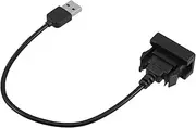 HORIALENCE USB Car Adapter Extension Cable Male to Female Charger for Vios Durable Design for Stable Charging Performance