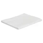 5x White Rect TableCloth 137x274cm Fabric Linen-Look Function Event Restaurant
