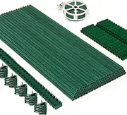 MAXPACE 80pcs Garden Stakes, 17'' Each, DIY 4ft 5ft 6ft 7ft Sturdy Fiberglass Plant Sticks Stakes Supports for Tomato Vegetables, Gardening Supplies, (DZG)