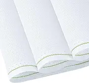 MYFAMIREA Cross Stitch Aida Fabric 11 Count, 59 by 39 Inch Large Size, Classic Reserve Cross Stitch Aida Cloth for Home DIY Embroidery Decoration