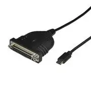 StarTech USB C to Parallel Printer Cable, USB to DB25 Printer Cable - ICUSBCPLLD25