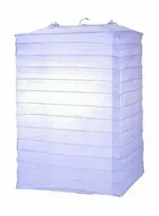 Quasimoon Lavender Hako Paper Lantern by PaperLanternStore