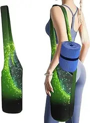JKLQWH Cool Soccer Ball Printed Yoga Mat Bag Long Tote with Pockets for Your Yoga Accessories Exercise Yoga Mat Carrier Holder Multi-Functional Storage Bag Holds Most Pilates Mats