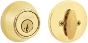 Kwikset Smartkey Single Cylinder Deadbolt Door Lock Polished Brass