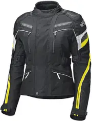 Held Lupo waterproof Ladies Motocycle Textile Jacket, black-yellow, Size XL for Men Black Yellow