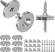 12Pcs Cabinet Door Magnetic Closure Metal Magnetic Door Catch Concealed Closet Catch Closer Hidden Latch Magnet Closing for Cabinet Closet(Silver)