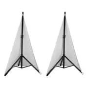 Universal Dj Light Speaker Stand Cover Sided Tripod Stand Skirt Scrim Cover F8U1