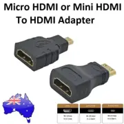 Mini Micro HDMI to HDMI Adapter for Tablet Laptop TV MiNi PC NUC