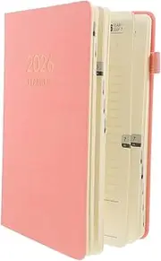Gadpiparty Planner Notebook: A5 2026 Schedule Planning Notebook With Elastic Rope For Office School Meeting Note Work Journal Appointment Tracking