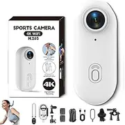 Gosnap - Go Snap Camera, 2025 New Gosnap - Thumb Camera, Nexo25 Cameras, Wearable Mini Body with Audio, for Cycling, Diving, Travel, Pets and Outdoor (White-Advanced,4K)