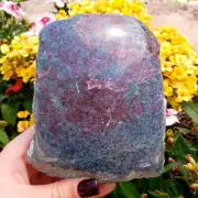Ruby Kyanite Large semi polished Natural Crystal healing Gemstone specimen
