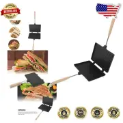 Compact Double-Sided Hand Sandwich Maker for Effortless Morning Toasting