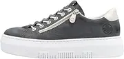 [Rieker] Women's Grey Blue M1953 Lightweight Platform Summer Sneakers