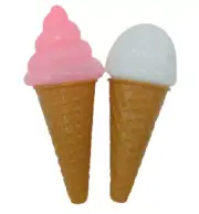 Play Food Strawberry & Vanilla Ice Cream Cones New