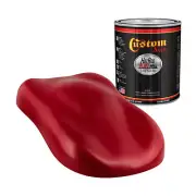 Hot Rod Flatz Quarter Mile Red Urethane Automotive Flat Car Paint, Quart Only