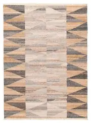 Vintage Hand Woven Carpet 5'4" x 7'6" Traditional Wool Kilim Rug