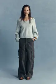 [Cotton On Women] Cotton On Women - Luxe V-Neck Pullover - Meadow mist L MEADOW MIST