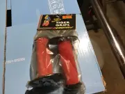 OLD SCHOOL BMX NOS BLACK/RED TIGER GRAB ONS GRIPS MONGOOSE GT TORKER HUFFY