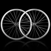 Retro Silver Aluminum Alloy Road Bike Wheelset 700C 20 Spoke Brake hub 40/50MM High Frame V/C Disc Brake for Road Bicycles