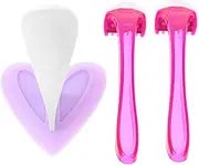 WOONEKY Hair Removal Kit 3 Pack Ladies Trimmer Shaver for Women Gentle Bikini for Smooth Bikini Line Random Color