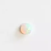 0.32ct 4.3mm round Australian opal natural solid white / light opal loose stone