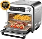 10L Air Fryer Compact Oven 7 Presets Rapid Air Circulation Touch Panel Silver
