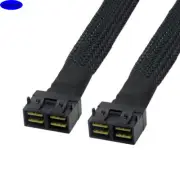 2 Ports MINI SAS HD SFF-8643 to 2 Ports SFF-8643 server high-speed Adapter cable