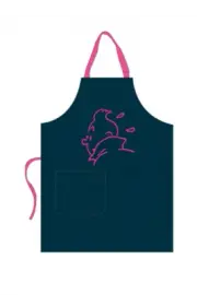 Kids Apron with Pink Tintin Embroidery
