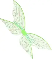 COSMEVIVI Wings Dress up Masquerade Wings Sparkle Fairy Wings Princess Fairy Costume Large Fairy Wings Dress up Fairy Wings Fairy Costume Accessories Fairy Cosplay Wings Yarn Light Green