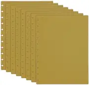 uxcell 4 Pair Discbound Notebook Cover, 8.74" x 11.26" Letter Size PP Disc Planner Cover for Arc Notebook Happy Planner Office Product, Dark Green