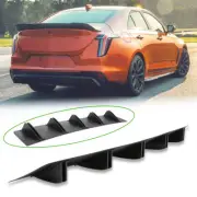 Rear Bumper Lip Diffuser Spoiler Splitter Shark Fin For Cadillac CTS ATS CT4 CT5