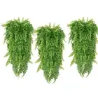 Green Persian Fern Leaves Plastic Fake Vine Grass Wedding Party Wall