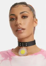 Bring The Good Vibes Sunflower Choker
