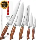 5Pc Professional German Stainless Steel Chef Knife Set – Ultra Sharp, Ergonomic